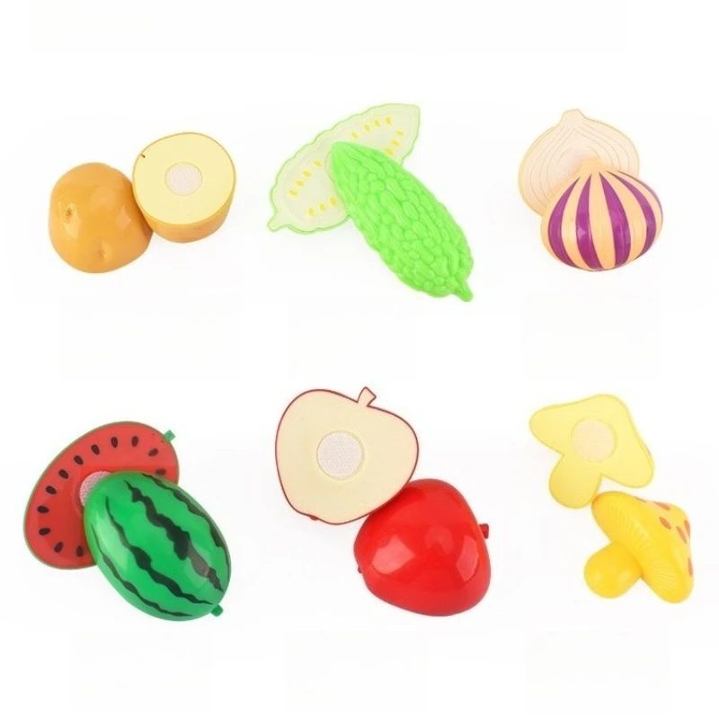 

Kids Pretend Play Shopping Set, 15PCS Simulation Supermarket Cart with Check Register & Cuttable Fruit, Educational Toy