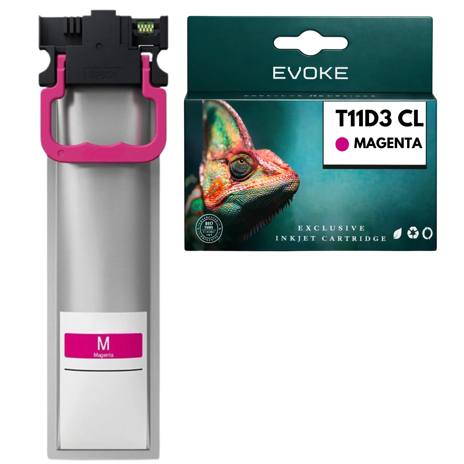 Evoke Compatibele Inkt voor Epson T11D3 C13T11D340 Magenta Wf-C5390Dw Wf-C5890Dwf