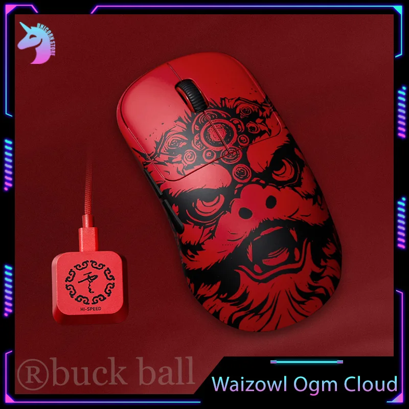 

Игровая мышь Waizowl Ogm Cloud 8k 2,4G, беспроводная Bluetooth Nordic, 32000 точек на дюйм, Paw3950, легкая офисная компьютерная мышь для геймера, подарок