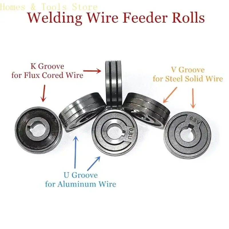 Professional MIG wire feeding roller drive wheel V-shaped KNURLED industrial grade roller U-shaped wire guide machine welding