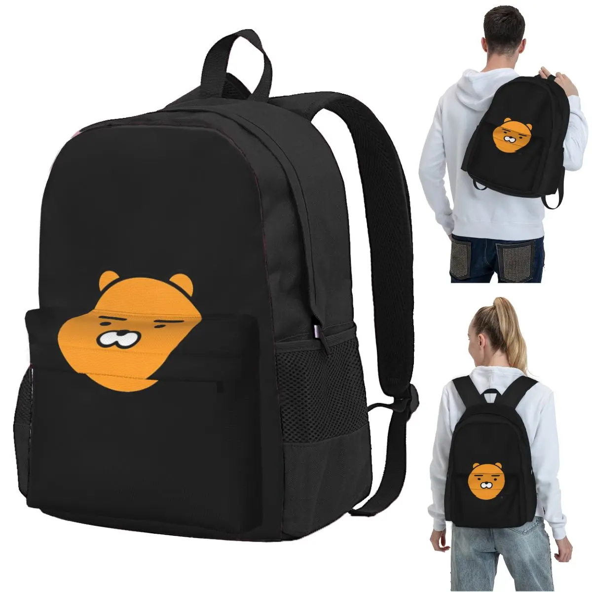 Kakao Ryan Backpack Student BookBag Children School Bag Computer Shoulder Bags for Boys Girls