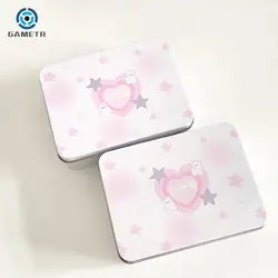 Caja de almacenamiento de tarjetas fotográficas Kpop de dibujos animados, caja de almacenamiento de estrellas, pegatinas de tarjetas pequeñas, cintas, papelería, suministros de oficina