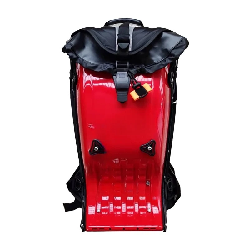 Motorcycle Rider Backpack, Double Shoulder Hard Shell Helmet Bag, Motorcycle Travel Equipment