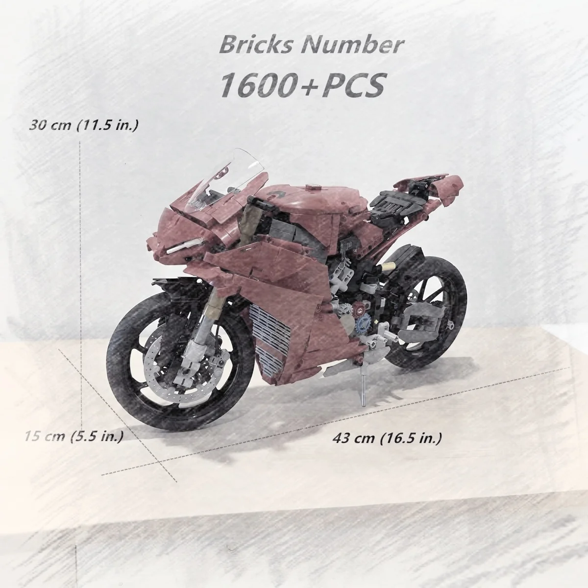 1603PCV4s Light Runner, Bloques de Construcción, Modelo Mecánico, Bloques de Construcción Decorativos, Juguete, Regalo de Cumpleaños 42202