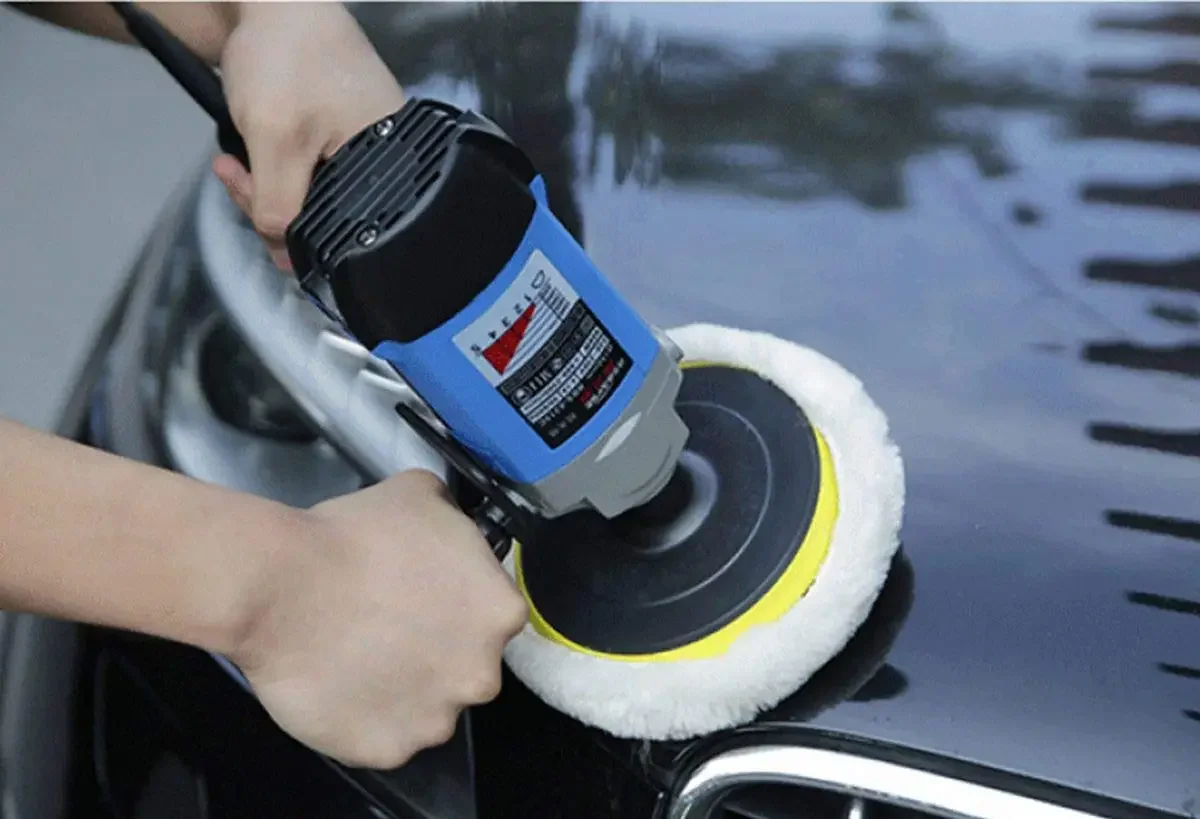 5/10 بوصة وسادة تلميع الصوف 3 إلى 7 منصات التلميع الناعمة هوك وحلقة قطع الصوف وسادة لتلميع أثاث السيارة الزجاج #6