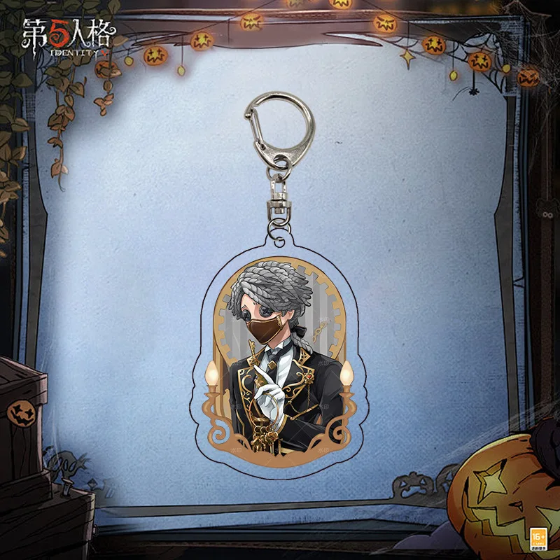 Identity V Anime Character Model 6cm Acrylic Keychains Woman Cute Cartoon Bag Pendant Decoration Key Chain Fans Christmas Gifts view 5
