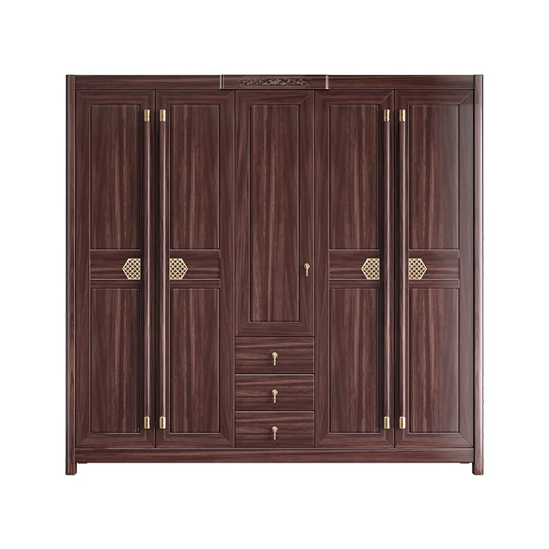 

Cabinet household bedroom three four five six door large wardrobe clothes collection