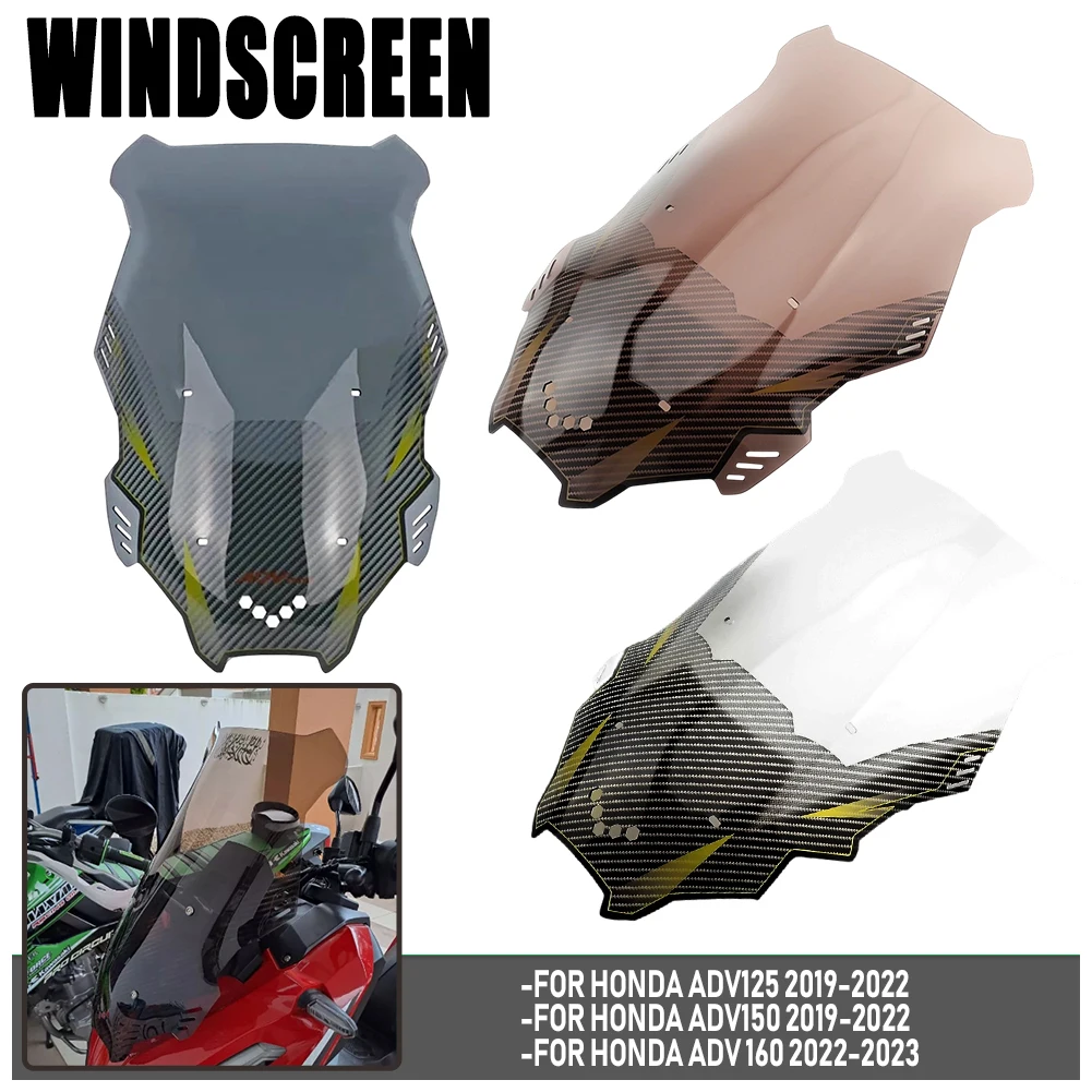 

For HONDA ADV 150 2019-2021 /ADV 160 2022-2023 Wind Screen Board Deflector Glass Accessories Motorcycle Windscreen Windshield