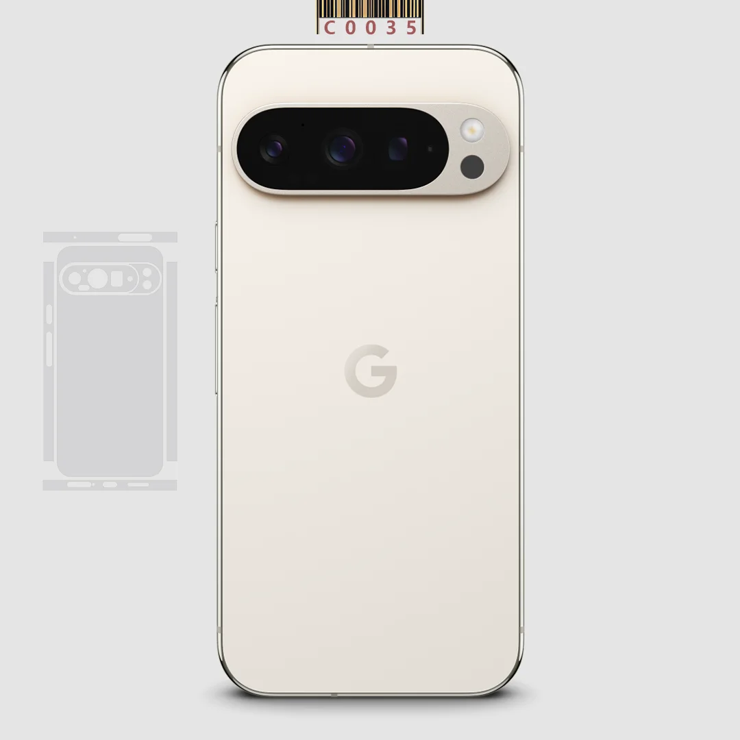 ملصق بتصميم Xray الجديد بالكامل من الجلد، غطاء حماية كامل للهاتف بلون عادي، جودة ممتازة لهاتف Google Pixel 9 #6