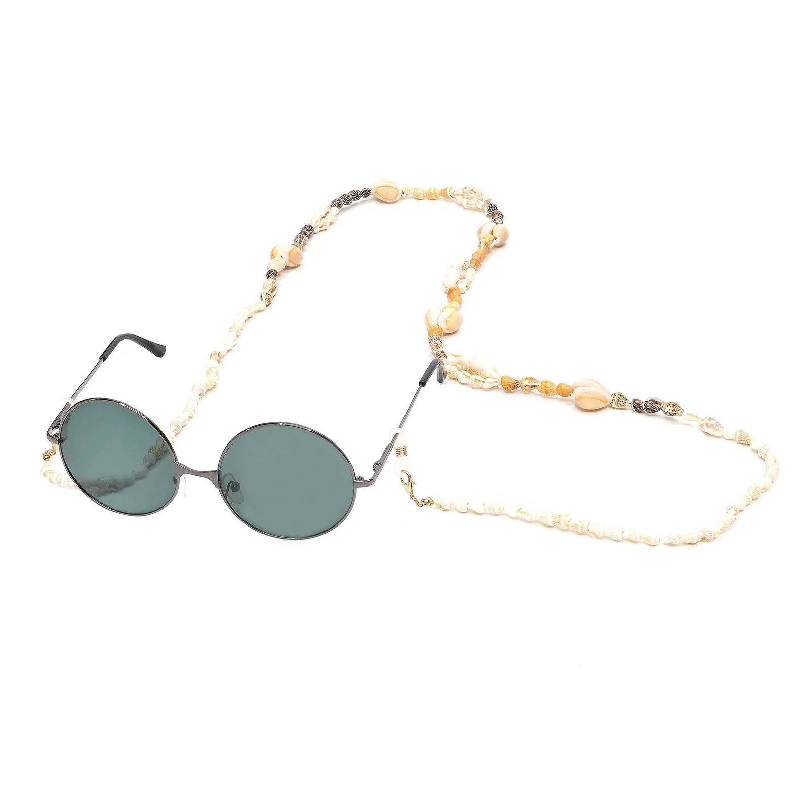 Fashion Sun Glasses Small Conch Eyeglasses Chain Women Outside Casual Sunglasses Accessory Necklace Gift Mask Hanging Rope