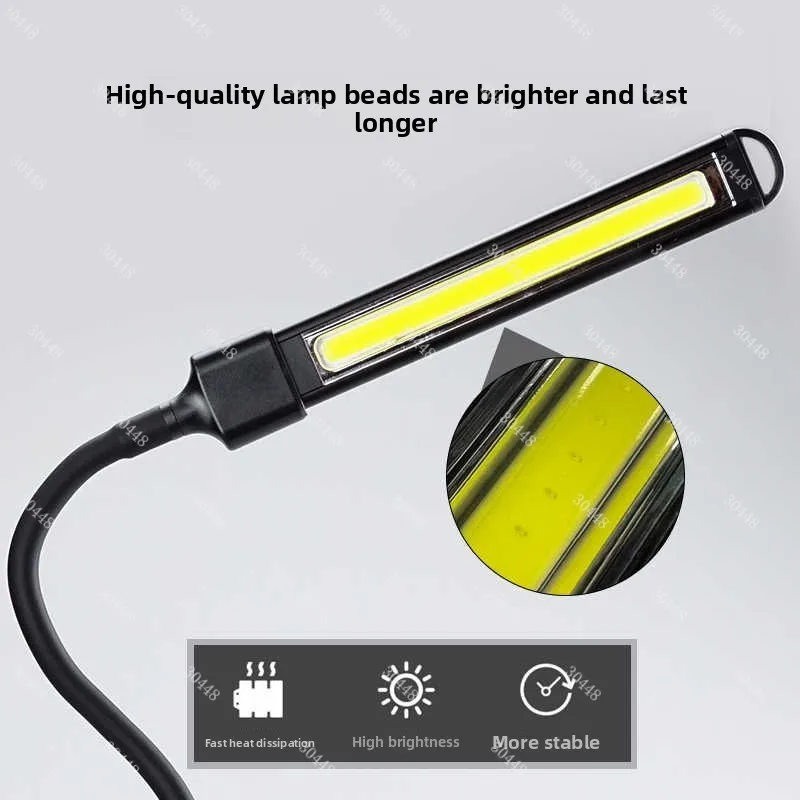 Rechargeable Flexible Work Light Mechanic Inspection Lamp Lithium Battery Engine Bay Repair Lighting