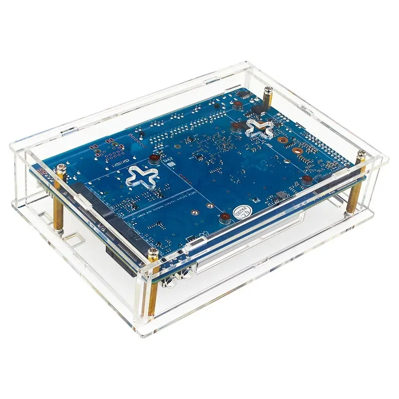 Banana Pi BPI-R4 Acrylic Case Transparent Shell Clear Enclosure Optional Cooling Fan for Banana Pi R4