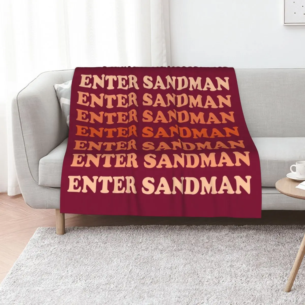 Одеяло Enter Sandman Ombre с милыми волосами, фланелевые тонкие одеяла