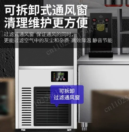 Desktop Square Ice Maker 220V/110V, Small Commercial Ice Cube Machine for Home, Office & Bar