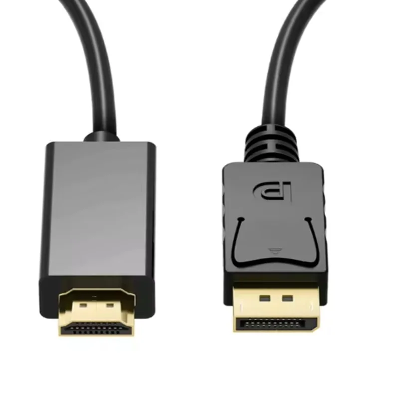  4K DP DisplayPort to HDMI Cable DP to HDMI HDTV Adapter Display Port Video Audio Cable for PC HDTV Projector Laptop Monitor
