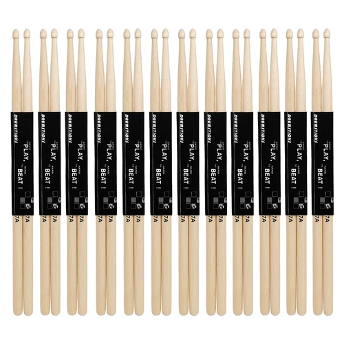 Imagen 2 del producto Juego de 12 pares de baquetas de tambor 7A, baquetas de madera de arce, barcos de percusión profesional, piezas de instrumentos musicales, Poli de mano