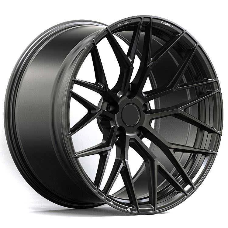 21x10.5 ET22 5x112 PCD 66.6 CB Gloss Black Forged Wheels High Strength Luxury Car Rims