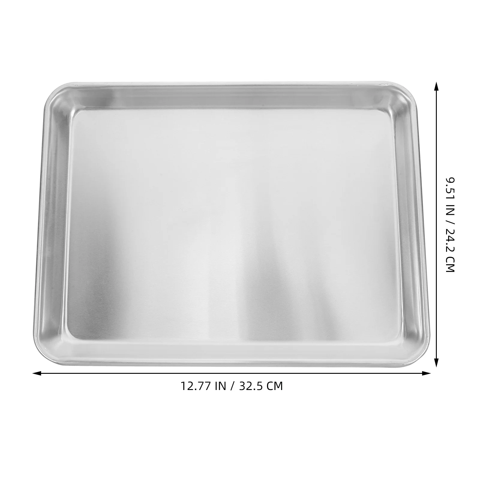 مقلاة خبز من الألومنيوم شديدة التحمل مقاس 35 × 22 × 5 سم، شواية متعددة الوظائف، فرن بخار مشوي، آمن للاستخدام في غسالة الأطباق، شواية شواء غير لاصقة
