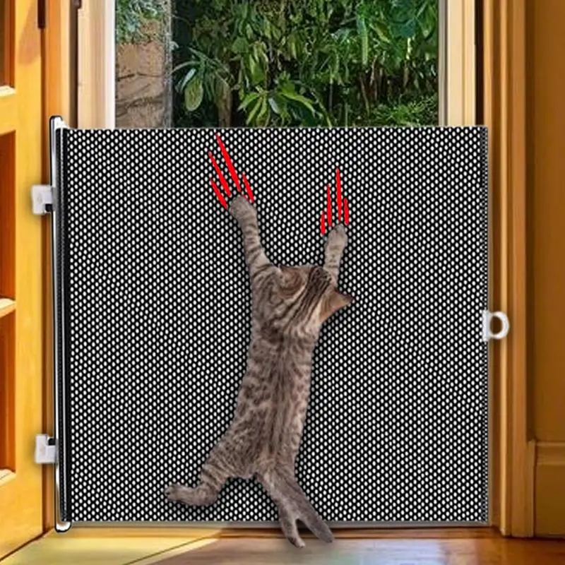 Indoor Puppy Gate Retractable Safety Pets cat Gate Portable Pet Supplies Multifunctional Animal Fence for Doorway Stairs Balcony
