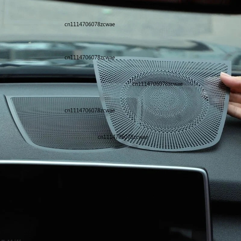 For BMW X5 X6 X7 F15 G05 F16 G06 GO7 2014-2022 Aluminum Alloy Black Car Dashboard Speaker Cover Trim Stickers Car Accessories