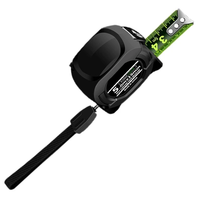 

652F Flexible & Durable ABS Tape Measure with Clear Scale & Fluorescent Coating Reliable locking Tape Measure for Home