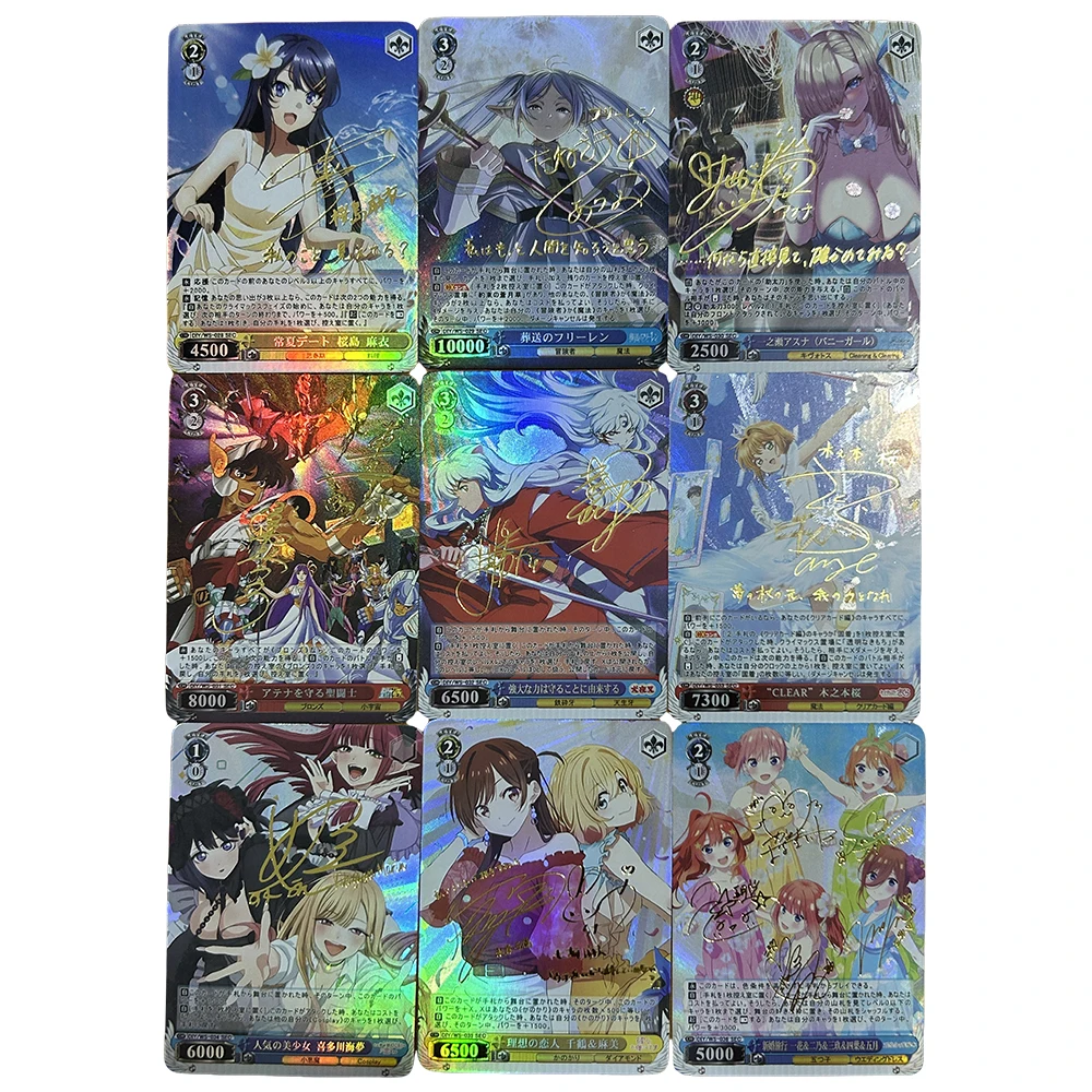 Anime Weiss Schwarz DIY ACG Frieren Kafka Albedo Hoshimati Suisei seksowne gry chłopięce zabawki karty kolekcjonerskie świąteczne prezenty urodzinowe