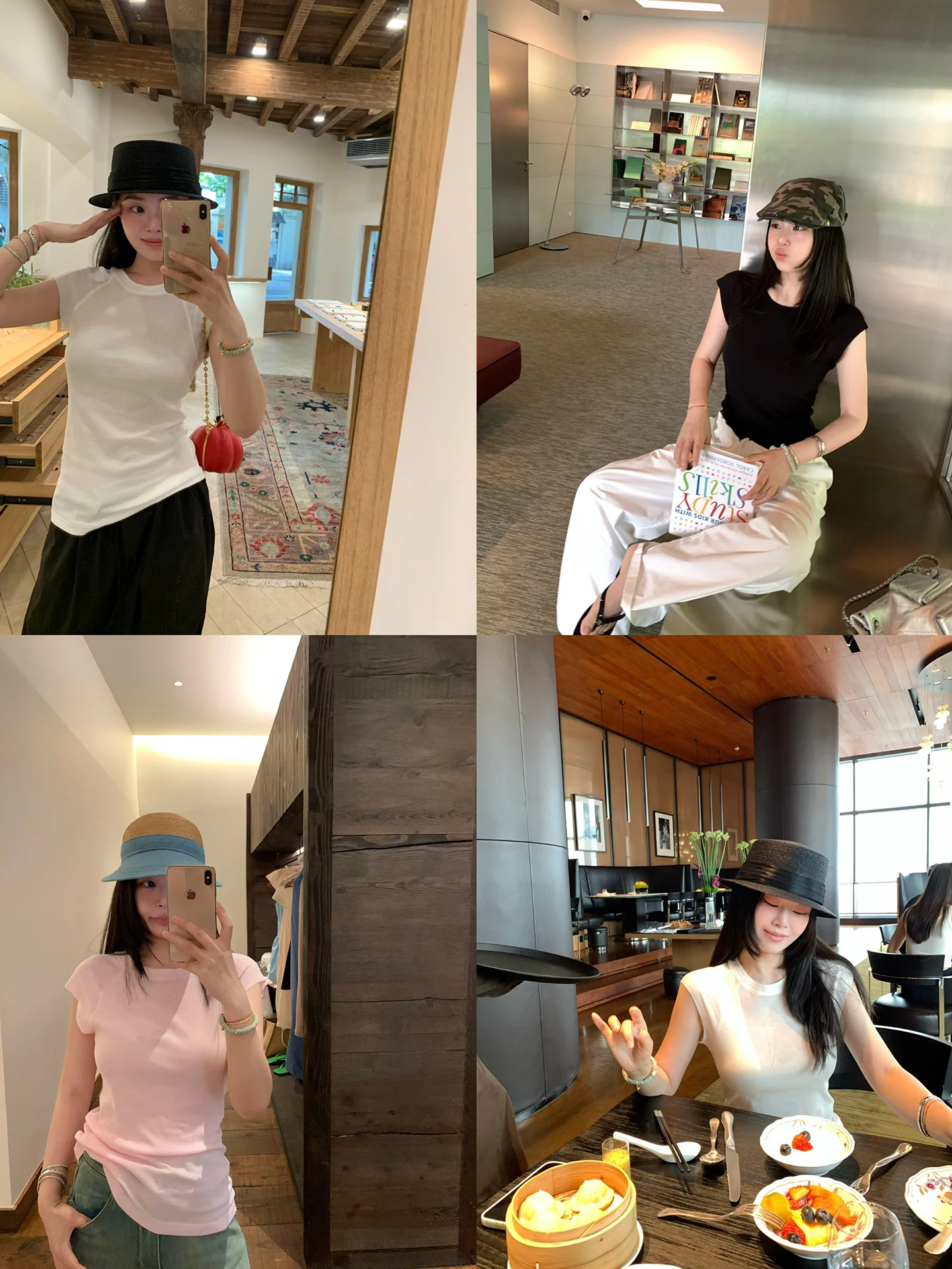 

Slimming Bla High Elastic Cotton T-irt ort Sve Women's Top Summer Thin Lightweight Luxury Sensation Commute Sle