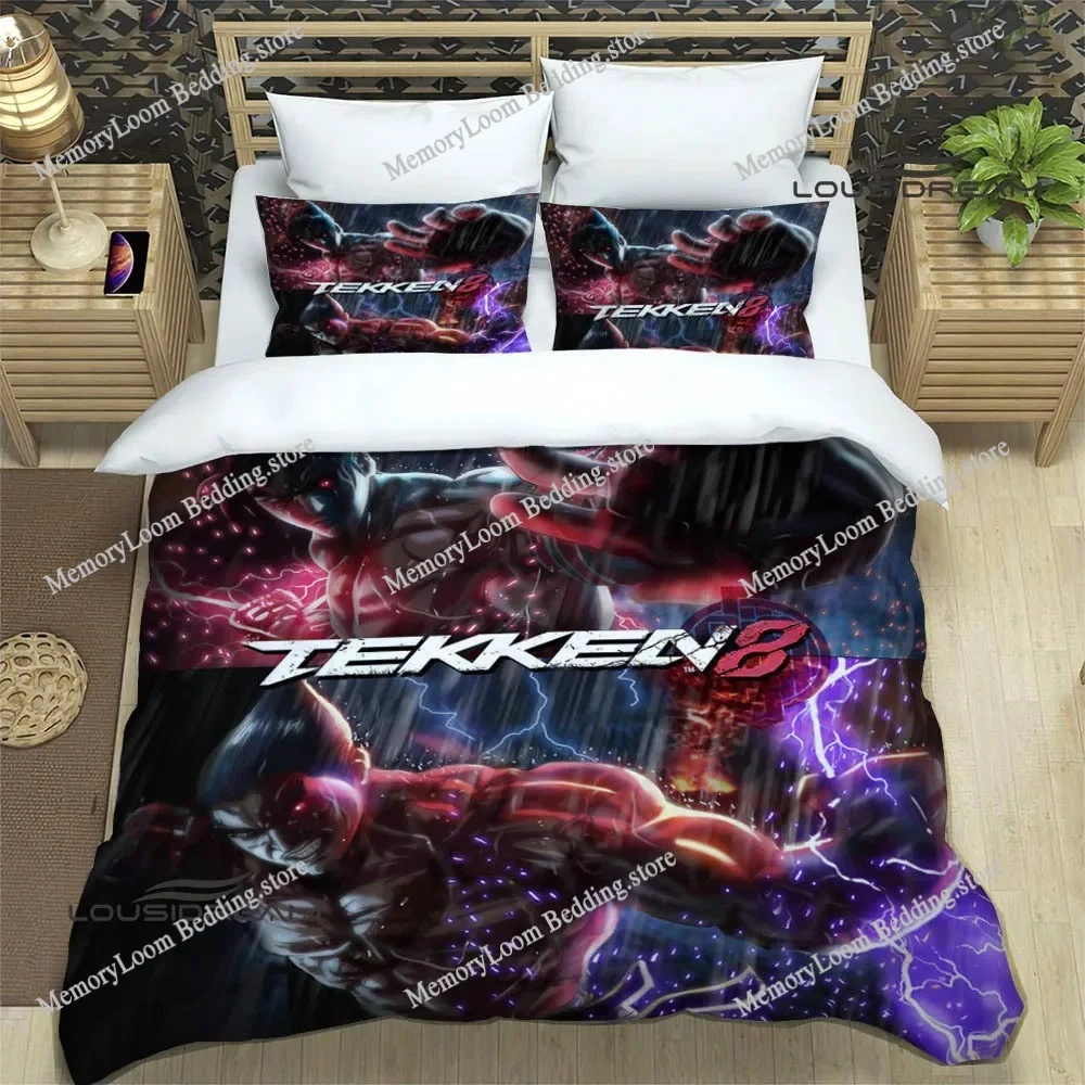 

3D Game Tekken8 Printed Bedding Sets Exquisite Bed Supplies Set Duvet Cover Bed Comforter Set Bedding Set Luxury Birthday Gift