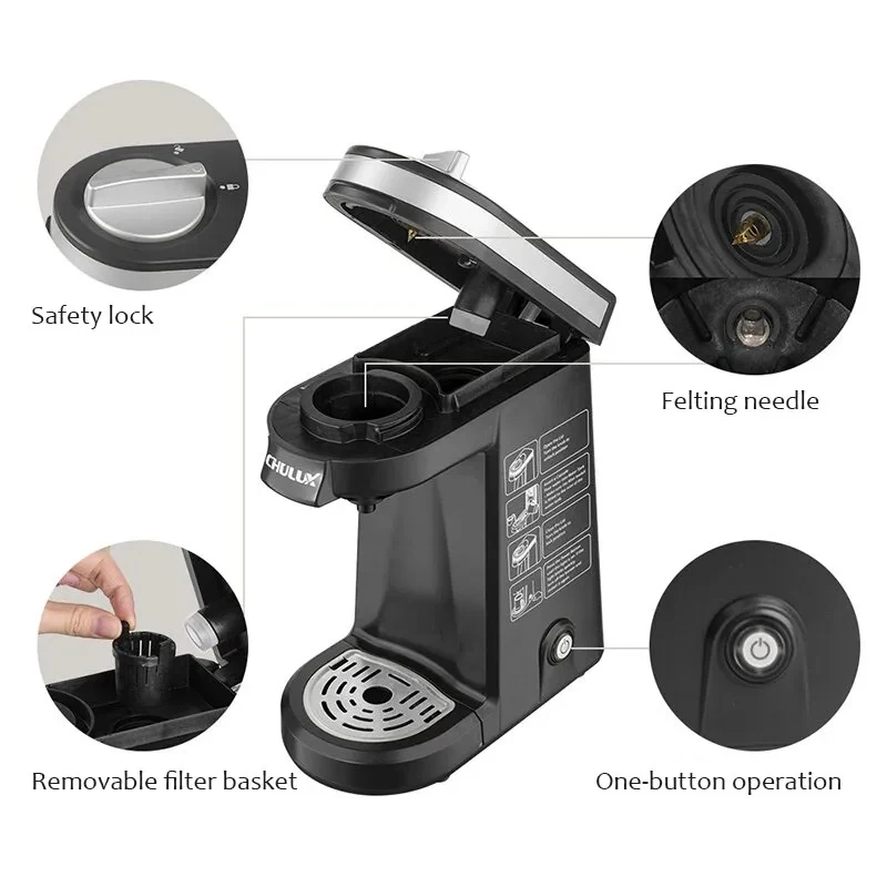 110V/220V K-Cup Capsule Coffee Maker American Style Small Capsule Coffee Machine Home Coffee Powder Brewing Machine - view 5