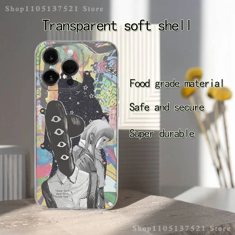 

Goodnight O-Oyasumi Punpun Phone Case For iPhone 17,16,15,14,13,12,11 Pro,Max,Plus,X,XS,XR,SE4,E Mini Transparent Soft Cover