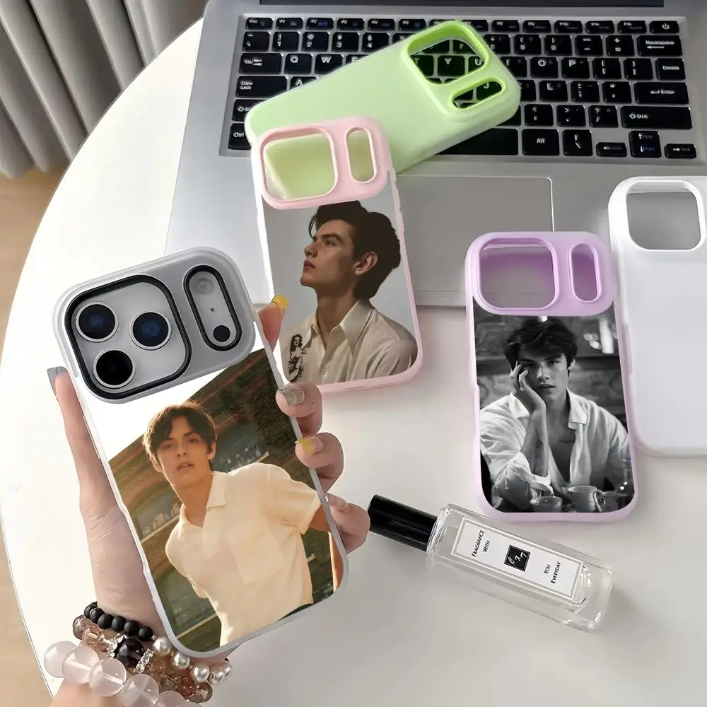 

Louis Partridge Phone Case Jelly Dual-Layer Shockproof Phone Case for iPhone17promax 16 Soft TPU Inner PC Back