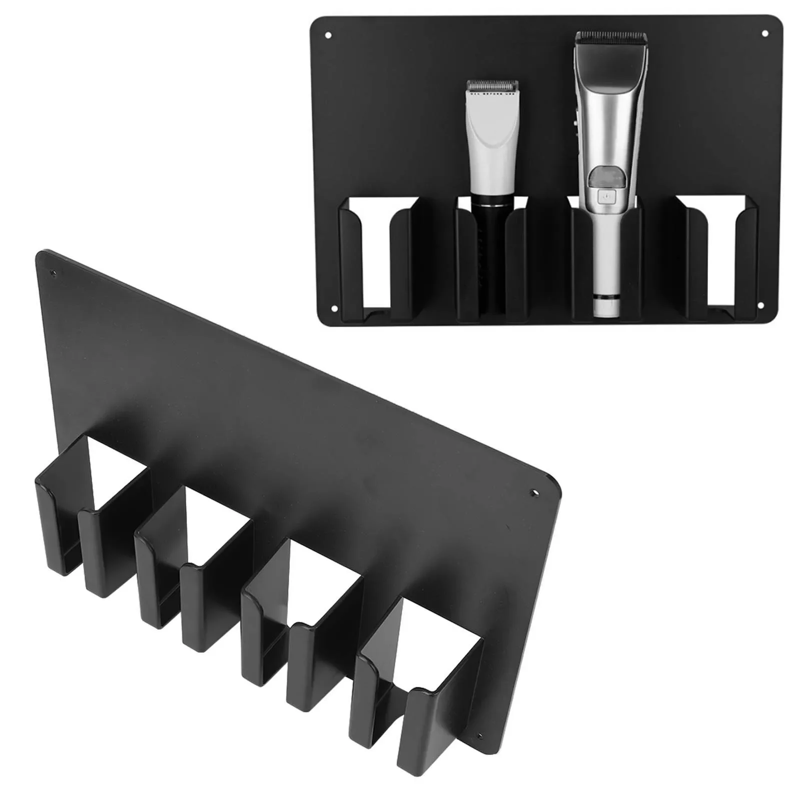 Hair Clipper Holder 4 Slots Prevent Slip Barber Clipper Storage Rack For Hair Salon