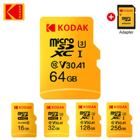 Kodak 100% Original Micro SD Card 32GB Class 10 Memory Card 64GB Flash Card 128GB V30 U3 Flash Memory Card for Driving Recorder
