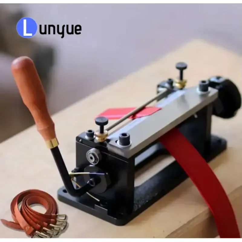 Manual Leather Belt Peeler Hand Tool for Cowhide Pig Skin Watch Strap Thinning Splitting Tanned Leather Craft DIY Repair