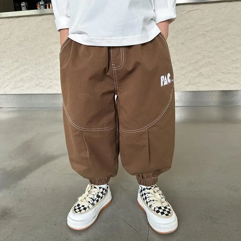 Boys Casual Pants Long Trousers Cotton 2024 In Stock Spring Autumn Baby's Kids Pants High Quality Children's Clothing