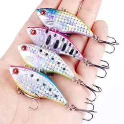1Pcs VIB Winter Ice Sea Fishing Lures 5cm/13.5g Hard Crankbait Wobblers Artificial Bait Trolling Pesca Japan Fishing Tackle
