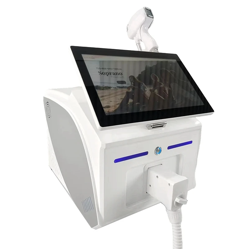 2026 الجسم بالليزر 4000 واط LCD مقبض الجليد التبريد ديود إزالة الشعر بالليزر 4 أطوال موجية 755nm 808nm 940nm 1064nm غير مؤلم دائم #4