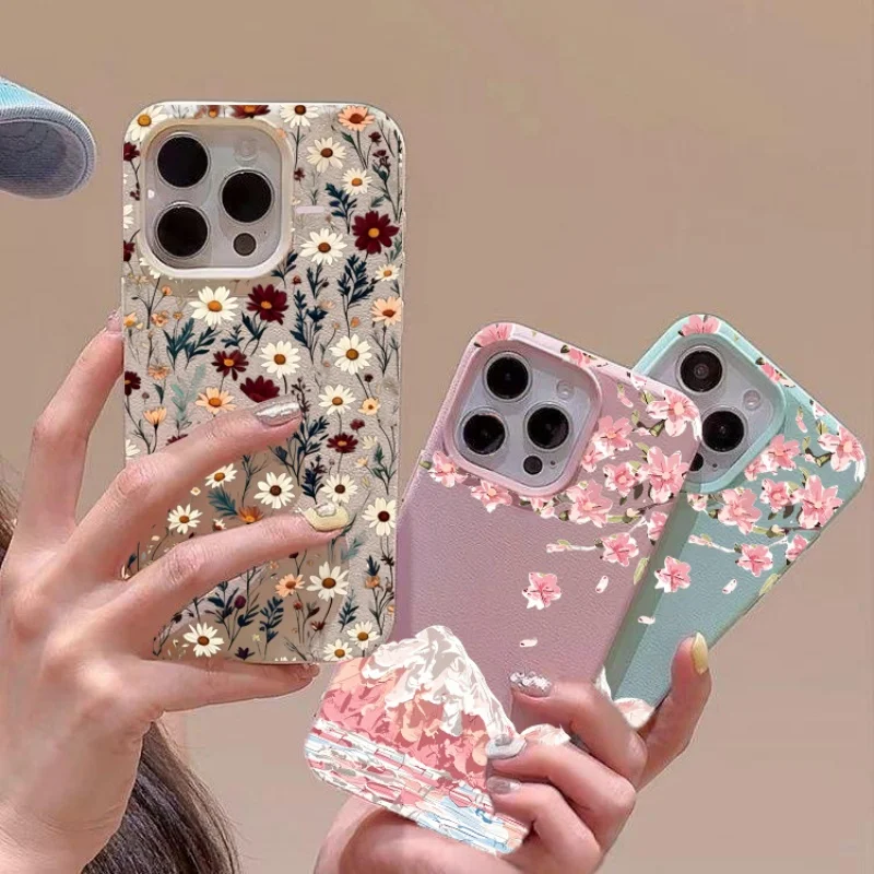 Cherry Blossom Flower Case For Samsung Galaxy S26 Ultra S25 Plus FE A57 A37 A07 A36 A26 A55 A15 A25 A35 A16 A54 A14 A34 A24 A06