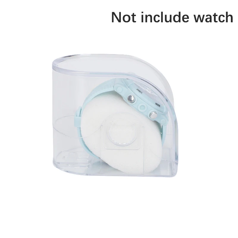 Plastic Wrist Watch Box Jewelry Bangle Bracelet Display Storage Holder Organizer transparent watch box