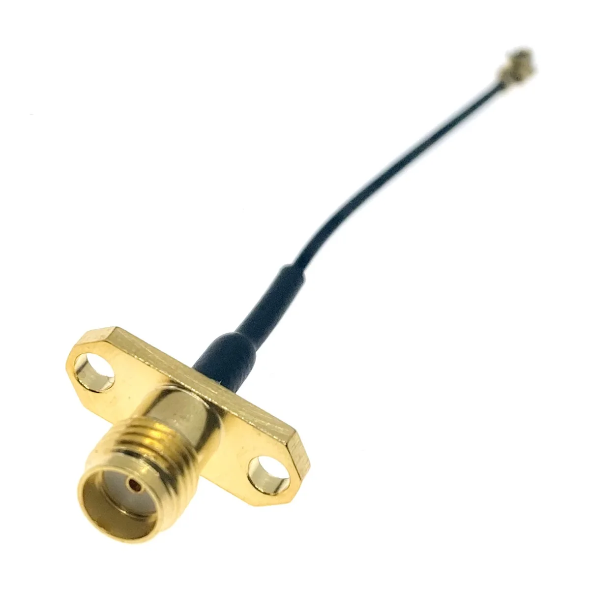 Cable SMA Female 2 Hole Flange to uFL/u.FL/IPX/IPEX-1 RF 1.13MM IPX RF Coaxial Pigtail 3G Antenna Extension Coax Cable