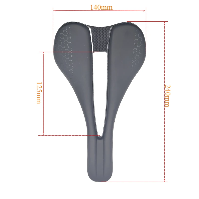 Carbon+Leather Road Bike Saddle MTB Bicycle Saddles Mountain Bike Racing Saddle PU Breathable Soft Seat Cushion Carbon Rails