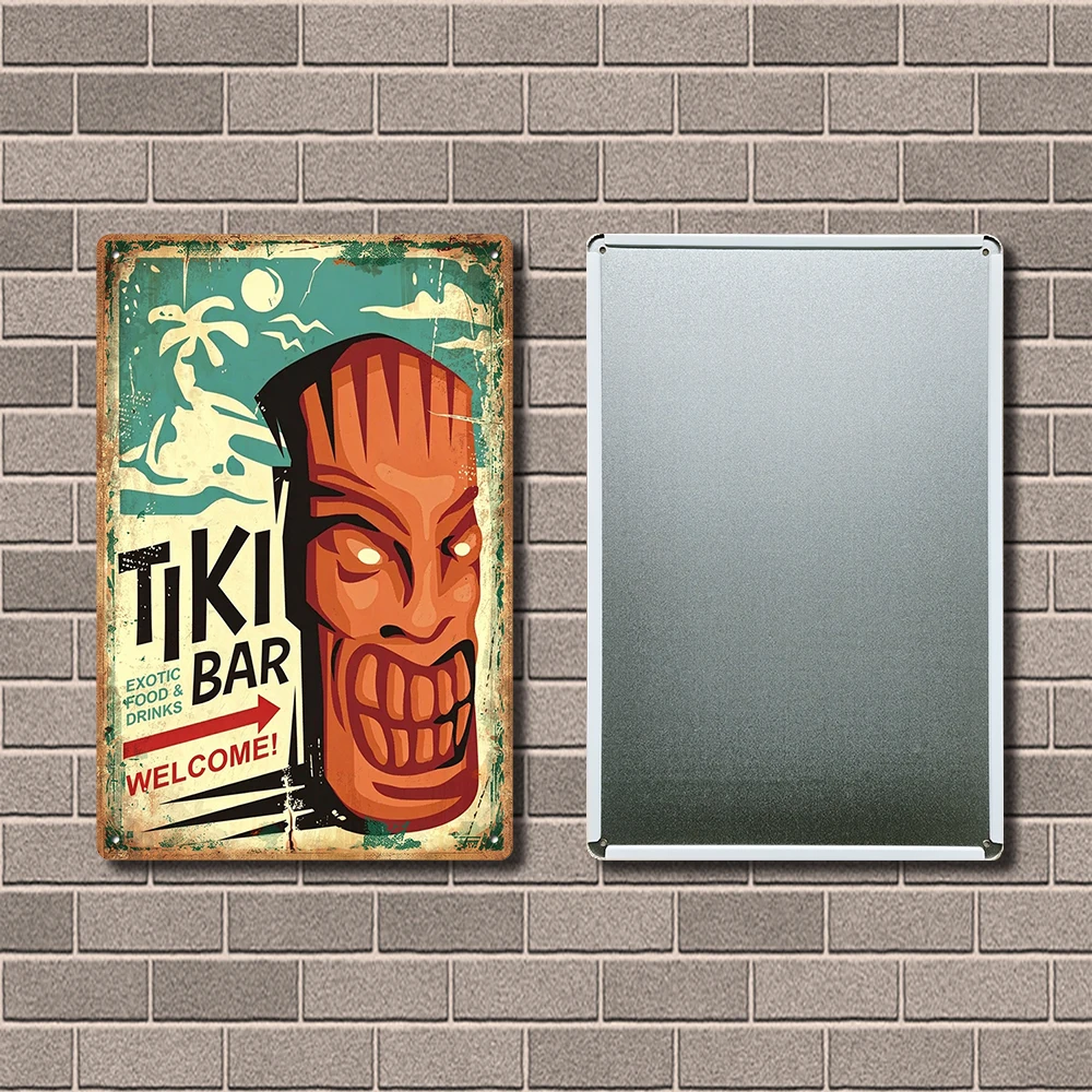 [ Kelly66 ]  TiKi Bar Hawall Aloha  Art Tin  Poster Metal Sign Bar Decor Painting 20*30 CM Size Dy245