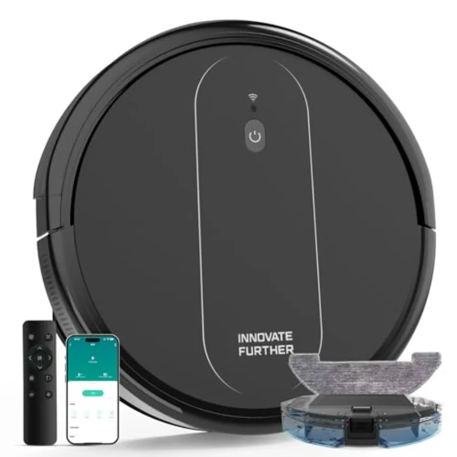 

3-in-1 Robot Vacuum and Mop Strong Suction Vacuum Robot and Alexa/APP Control and Central Brush and Smart Navigation Robot Vacu