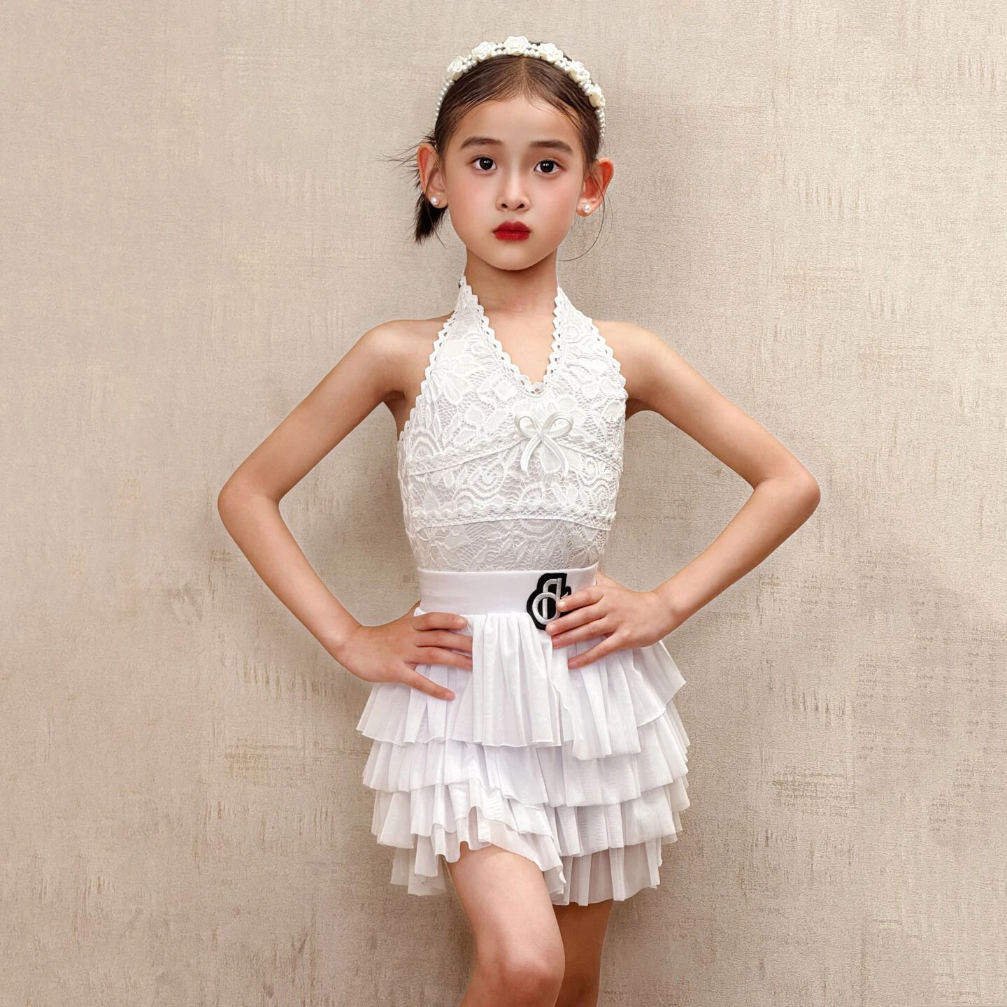 ropa-de-baile-latino-para-ninas-top-blanco-con-encaje-falda-con-volantes-traje-sin-mangas-para-practica-y-presentaciones-de-baile-latino