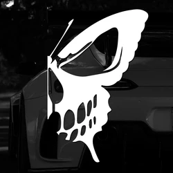 Humorous skull butterfly creative&funny stickers for cartoon fans&lover,high quality for car trucks motorcycles &laptops