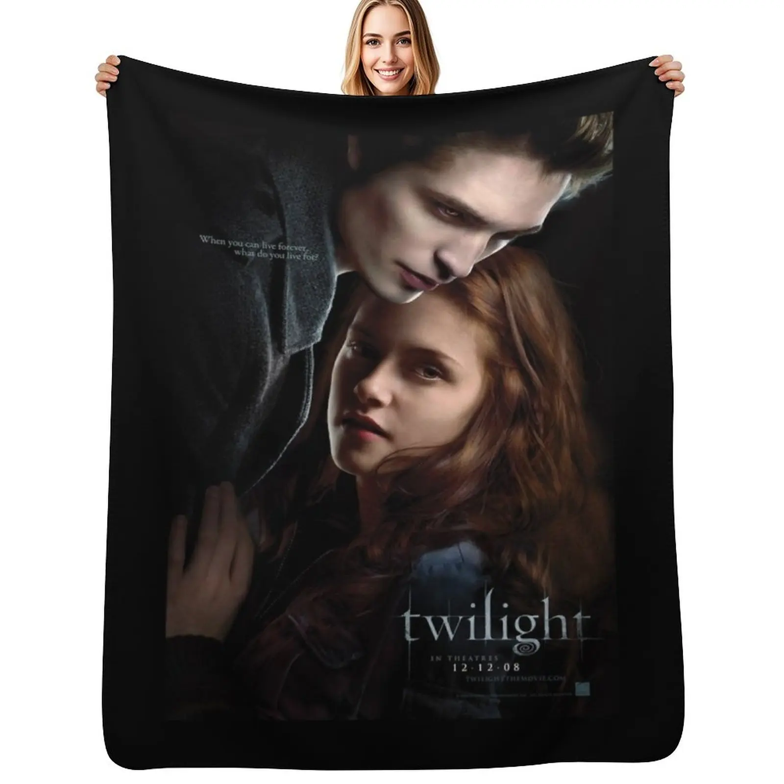 Twilight Throw Blanket Luxurious Soft Fuzzy Blanket for Sofa Bed