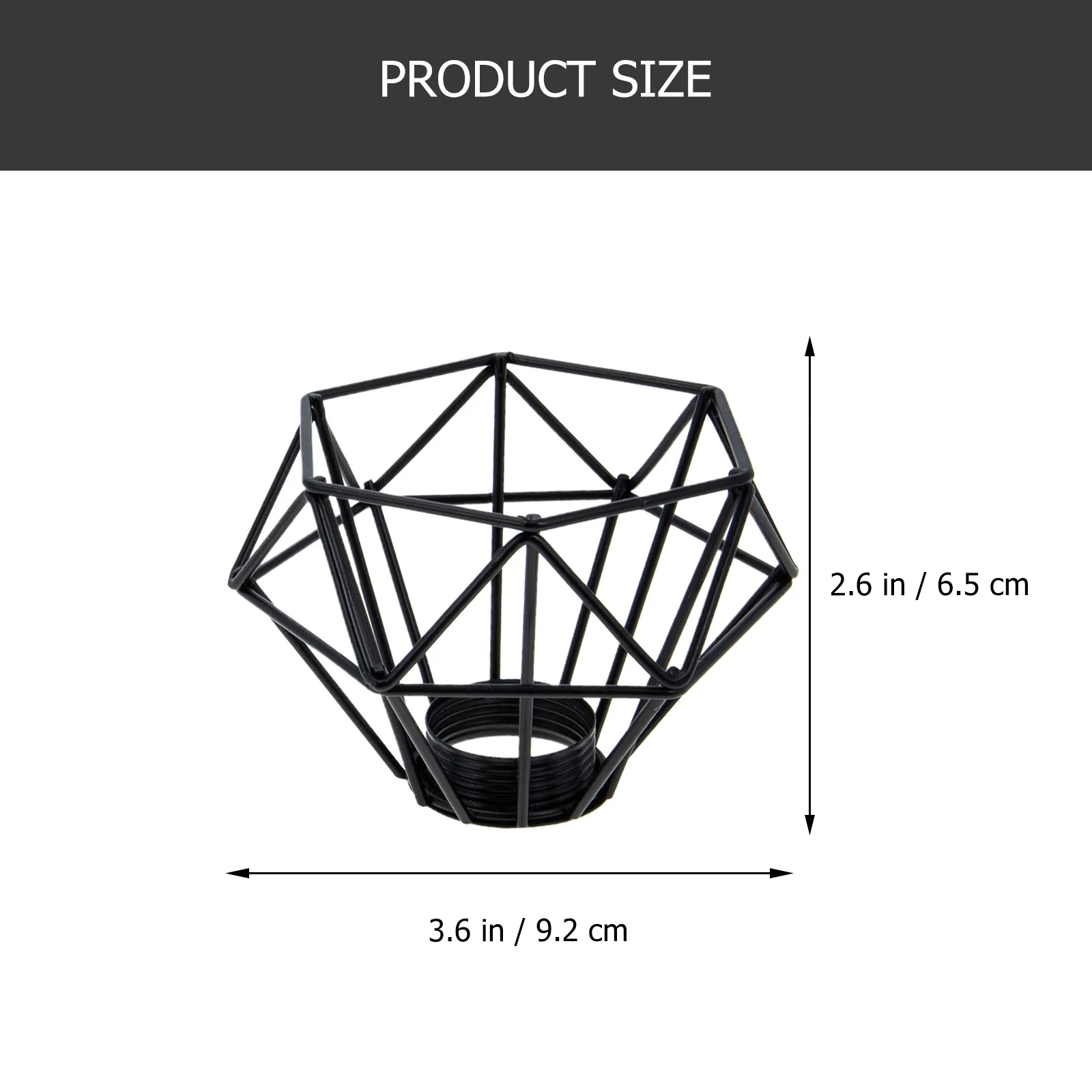 

3Pcs Retro Vintage Iron Art Lamp Shades Tear Resistant Industrial Style Ceiling Light Covers Decorative Diamond Cage Lampshade