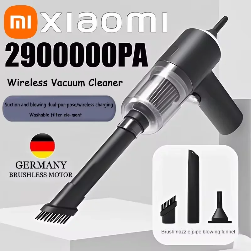 

Xiaomi Vacuum Cleaner 2900000PA 120w Wireless Super High Powerful Portable 2 in 1 Wet Dry Dual Use Large Suction Vacuum Cleaner