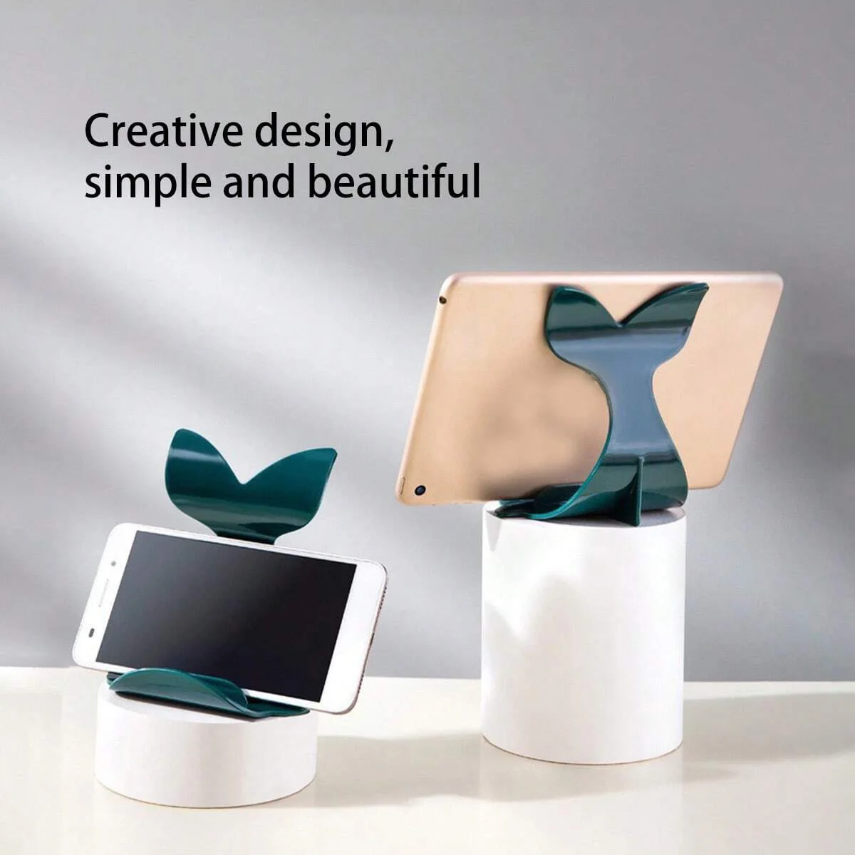 

Креативная подставка для телефона с китом, акриловая настольная подставка для планшета, подставка для компьютера, милый орнамент с китом, стойка для прямой трансляции, подставка для ленивого телефона