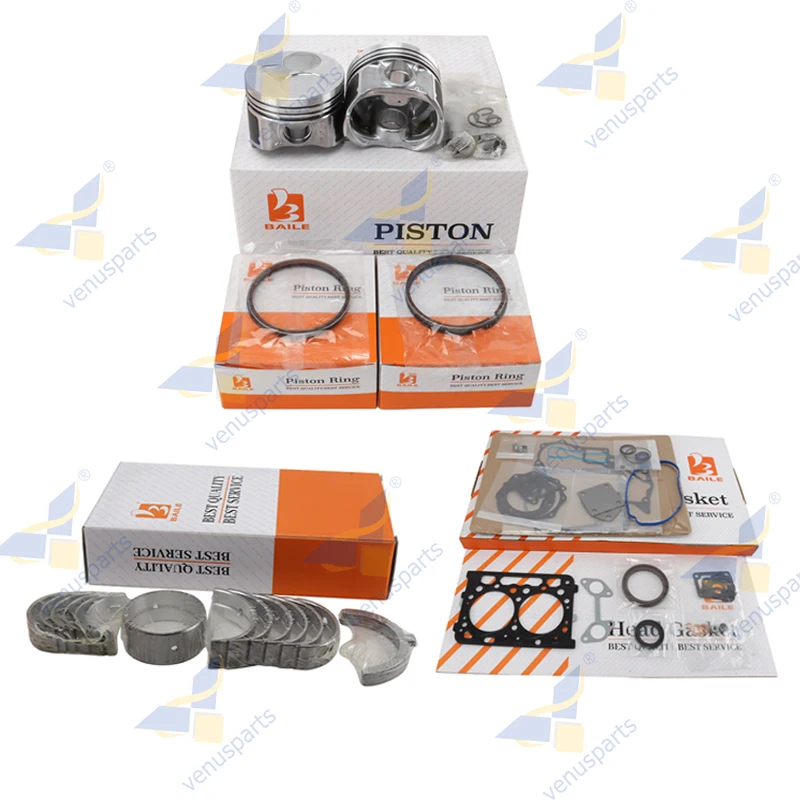 

Z602 Overhaul Rebuild Kit For Kubota Piston Rings Full Gasket Set Engine Parts 1J091-21770 72*1.5HK+1.5+2mm